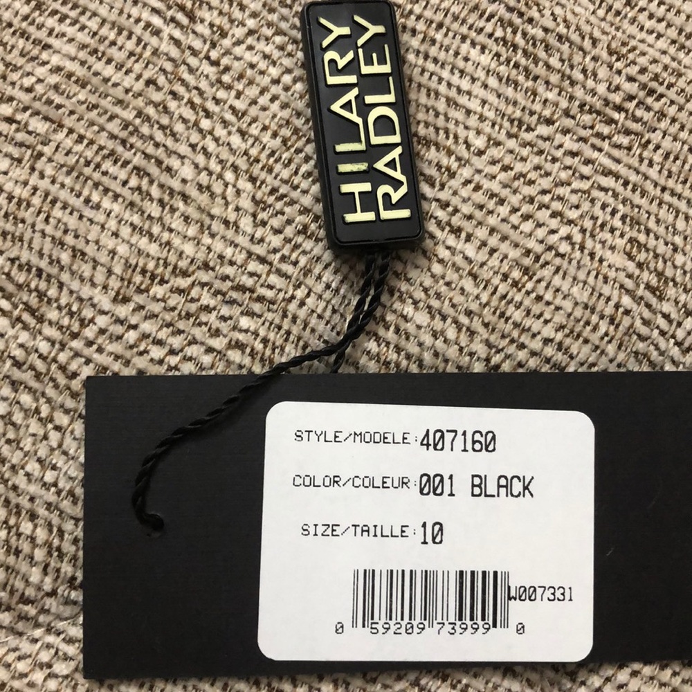HILARY RADLEY WOOL BLACK COAT 10 - Picture 9 of 9